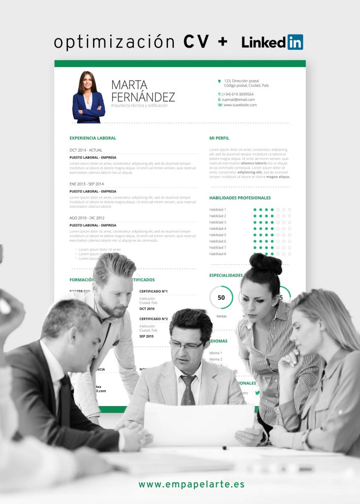 Servicio de Redacción y Diseño de Currículum y Linkedin