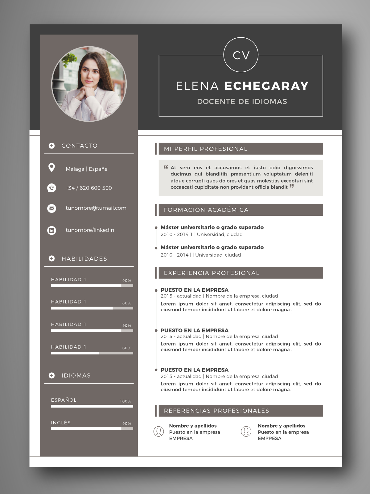 Plantilla Cv Para Word Plantillas CV para rellenar en Word | Estilo Creativo | Empapelarte