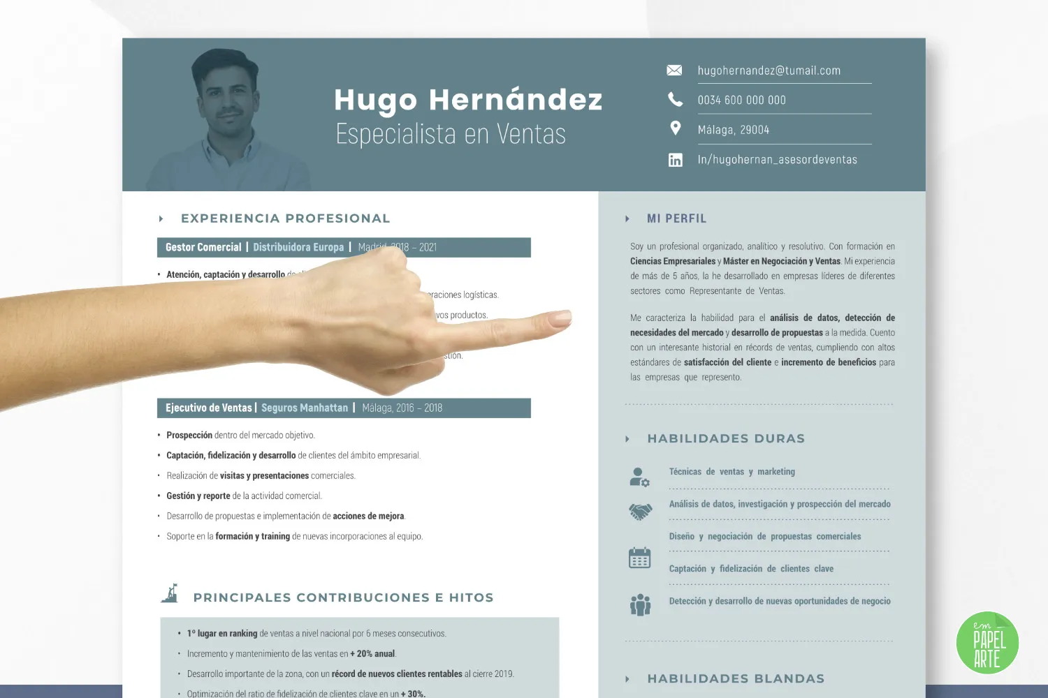 CURRICULUM COMERCIAL PERFIL HABILIDADES